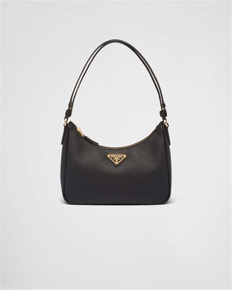 prada black leather buckles strapes bag|prada leather handbags belt.